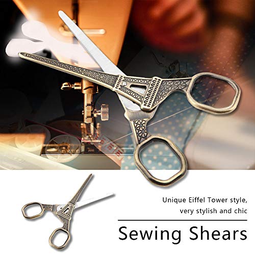 Bronze Scissors Eiffel Tower Scissors Cross Stitch Retro - color: Bronze