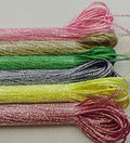 KCS 6-Strand Cross Stitch Metallic Variegated Pearl Shiny Embroidery Floss (6 skeins, Solid Color 2) - color: Solid color 2