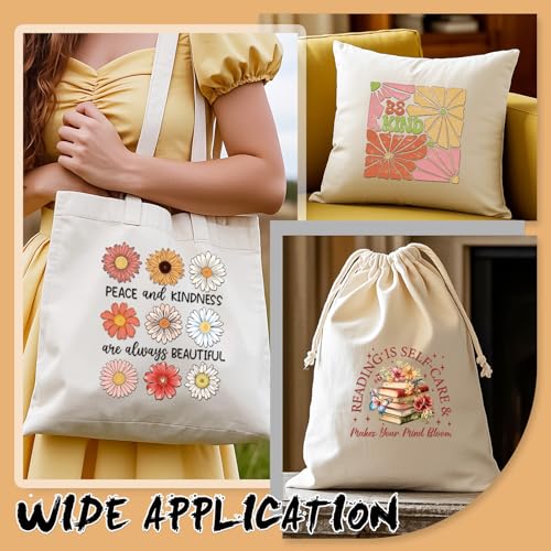 Dazoratix DTF Transfers Ready to Press - 20 Sheets Floral Inspirational Iron on Patches Flowers Kindness Positive Heat Stickers Vinyl Decals for T Shirts Clothes Bag Hat Pillow DIY Crafts Decorations - style: Floral Inspirational