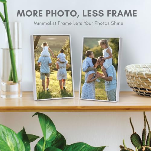 Mantello Picture Frames 4x6 Set of 12 - Small Picture Frame, Front Loading Frame Set - Wall Frames, White Picture Frames- 12 Pack, White - color: White, size: 4x6 - 12 Pack
