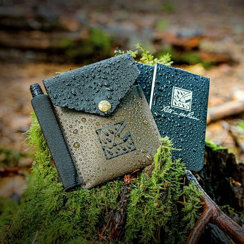 Rite in the Rain Monsoon On-the-Go Wallet, 3 3/8” x 3 ¾”, TPU fabric, Pen Holder (No. C971) - style: Wallet Kit
