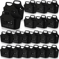 Nuogo 20 Pack Plastic Baskets with Handles Portable Caddy, Black - color: Black