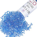 Miyuki Delica Seed Beads - color: DB0077 - Lined Blue AB