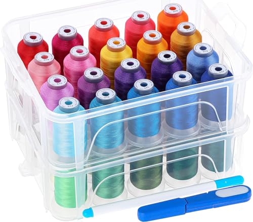 New brothread 40 Colors Embroidery Machine Thread with Storage Box - color: 40 Colors