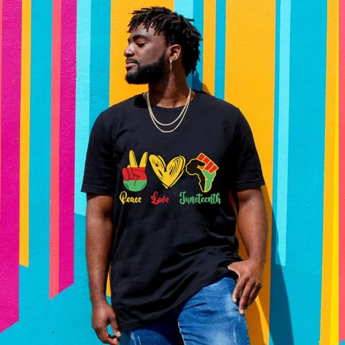 Juneteenth Iron on Heat Transfer HTV Vinyl Sticker Black Women Iron on Patches for Clothes Juneteenth 1865 Black History Design Heat Thermal Press Decals Washable Juneteenth Patches for DIY Craft 4Pcs - color: Juneteenth C
