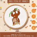 Povitrulya Cross Stitch Kit fors 'Monkey' - color: Monkey