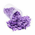 Mandala Crafts 6mm Cup Round Lilac Sequins for Sewing Embroidery - color: Lilac, size: 6mm Cup Sequins