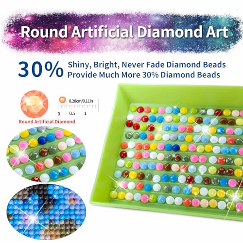 JATOK Diamond Painting Kit for Adults, Lighthouse, 35.5 x 15.7 in - color: Red