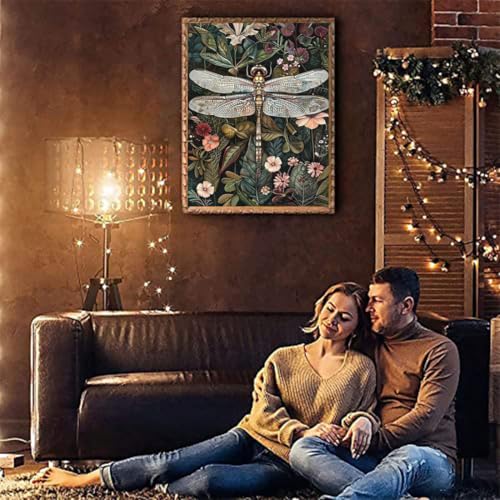 Tiwabb Dragonfly Stamped Cross Stitch Kits for Adults Beginners - color: Cross Stitch 0630-04