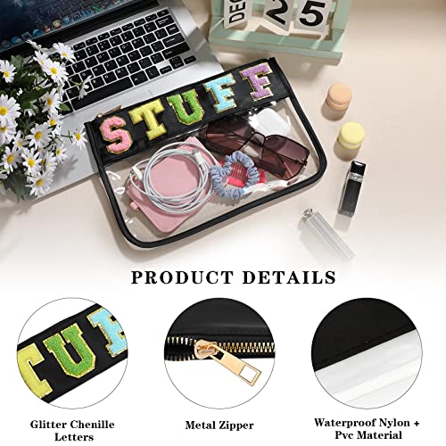 DYSHAYEN Clear Snacks Bag for Travel - color: Black-Stuff