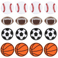 AUGSUN 36pcs Ball Sports Iron on Patches Boys Embroidered Sew Applique - style: Ball Sports
