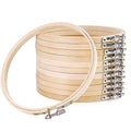 Pllieay 12 Pieces 6 Inch Round Embroidery Hoops - style: 6 Inch