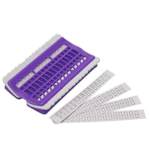D&D Embroidery Floss Organizer, Plastic & Foam, Purple, 6.9 x 4.3 x 0.9 inches - color: purple