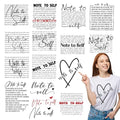 16Pcs Positive Quote Dtf Transfers Ready to Press Note to Self Iron on Transfers for Tshirts Motivational Transfer Vinyl Stickers for Clothing Pillows Bag DIY Crafts - color: Positive
