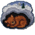 Mill Hill Hi-Bear-nating Beaded Counted Cross Stitch Ornament Kit 2024 Winter Holiday MH182436, 3" x 3", Multi