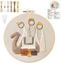 YOUDRN Nativity Scene Embroidery kit, King Christmas Embroidery Kits - color: King