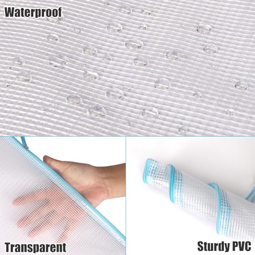 EOOUT 56pcs Mesh Zipper Pouch Zipper Bag, Durable Pouches for Organization Puzzle Storage, Letter Size, A4 Size, for Office Supplies - style: 56pcs
