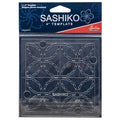 Sew Easy 4” Sashiko Template – Shippou (Seven Treasures) Quilting & Patchwork Rule for Applique Sewing, Transparent Acrylic Non-Slip, Instructions Included