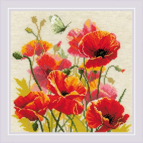 RIOLIS 2214 Colors of Flame Counted Cross Stitch Kit 11.75 x 11.75 in - style: Colors of Flame 2214