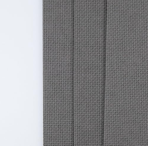 KCS 3 pc of 12" x 18"(30cmx45cm) Counted Cotton Aida Cloth Cross Stitch Fabric (Dark Grey,18CT) - color: Dark Grey, size: 18CT