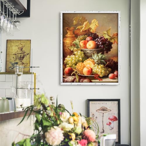Rustic White 24x30 Frame - Single Frame, 24 x 30 Poster Frame for Artwork, Puzzles, Photos and Movie Posters Picture Frames - size: 24" x 30"