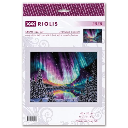 RIOLIS 2038 Northern Fairytale Counted Cross Stitch Kit 15.75 x 11.75 in - style: Northern Fairytale 2038
