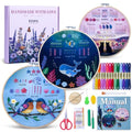 ETSPIL Beginner Embroidery Kit for Adults, Full-Color Print, 4K Video - color: Companion F