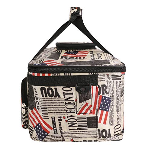 Starsouce Large Capacity Art Supply Organizer Tote Bag – Padded Craft Storage with Adjustable Shoulder Strap, Foldable Travel Caddy for Brushes, Markers, Sketchbook, Watercolor Palette & More - color: Banner