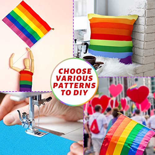 Tegeme 40 Pcs Rainbow Jelly Fabric Strips for Quilting and Sewing, 2.55" - color: Sandbeach Style