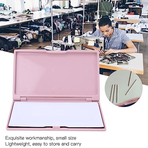 Kodrily Magnetic Needle Case, 4.4x2.7in Hand Sewing Needle Holder Sewing, Rectangle Magnetic Needle Storage Case Portable for Embroidery DIY