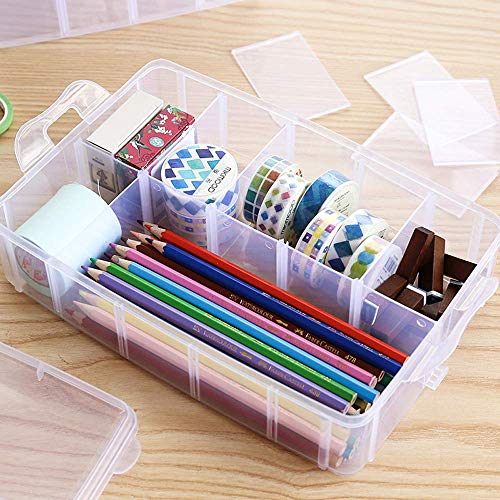 Sooyee 5 Layers Stackable Storage Container Clear - color: Clear, size: 5 Tier
