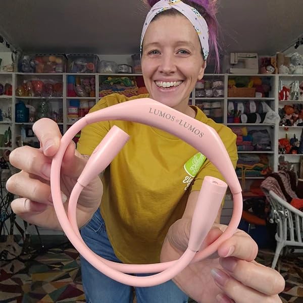 Lumos Knitting Light, Crafter Light Around Neck for Knitters and Crocheters, 3 Colors & Adjustable Brightness. Portable, Wearable, Rechargeable&Long Lasting (Lavender) - color: Lavender
