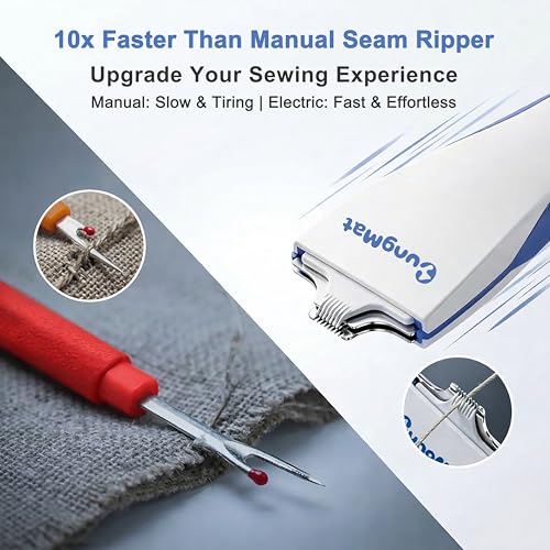 CungMat Electric Stitch Remover, 2 Precision Blades, Rechargeable