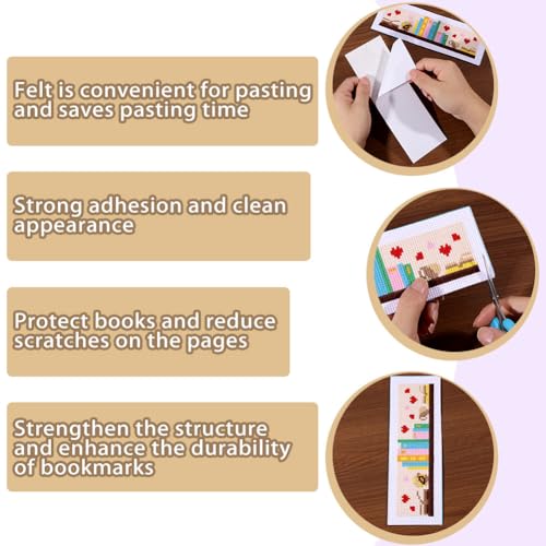 ORIGACH 6 Set Coffee & Book Cross Stitch Bookmark Kit for Beginner - style: Coffee and Books Cross Stitch Bookmark Kit