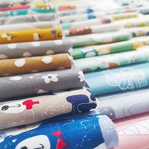 56pcs Cotton 9.8” x 9.8”(25cm x 25cm) Quilting Fabric Bundles, Pre-Cut Squares Sheets for Patchwork Sewing Quilting Crafting, No Repeat Patterns. - color: A-3