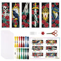 ORIGACH 6 Set Gothic Patterns Cross Stitch Bookmark Kit for Beginner - style: Gothic Patterns