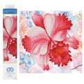 DIAMOND DOTZ Sparkle Garden Crimson Floral Diamond Painting Kit Adults - size: Small and striking: 10.2 x 10.2 inches