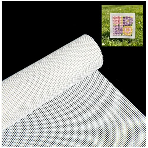 18 Mesh Needlepoint Canvas Roll,17"x14" Pure Cotton Mono Fabric - size: 14*17