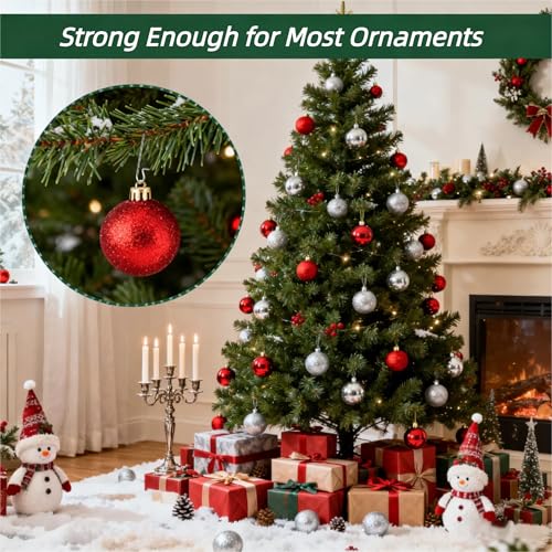Naler 120PCS Ornament Hooks, Stainless Steel S-Shaped Hangers, Sliver - color: Silver