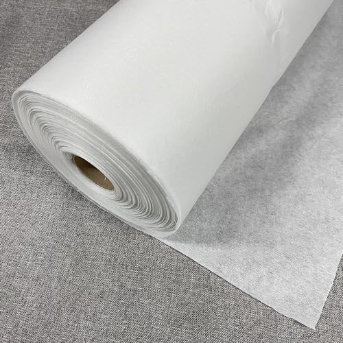 Lightweight Iron-On Fusible Interfacing for Sewing,Non-Woven Single-Sided Interfacing Fabric for DIY Crafts Supplies 39 x 78 inch…