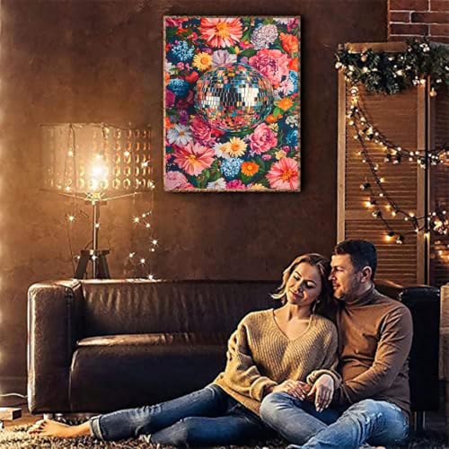 Tiwabb Disco Ball Stamped Cross Stitch Kits for Adults Beginners - color: Cross Stitch 0725-10