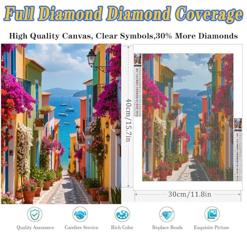 Dugsmgd 5D Beautiful Landscape Diamond Art for Adults, 12x16 Inch - color: Landscape