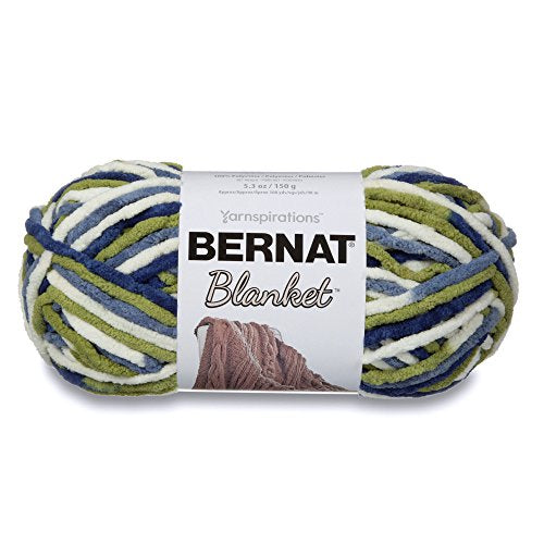 Bernat Blanket Yarn, 5.3 oz, Oceanside, 1 Ball - color: Oceanside, size: Small Ball