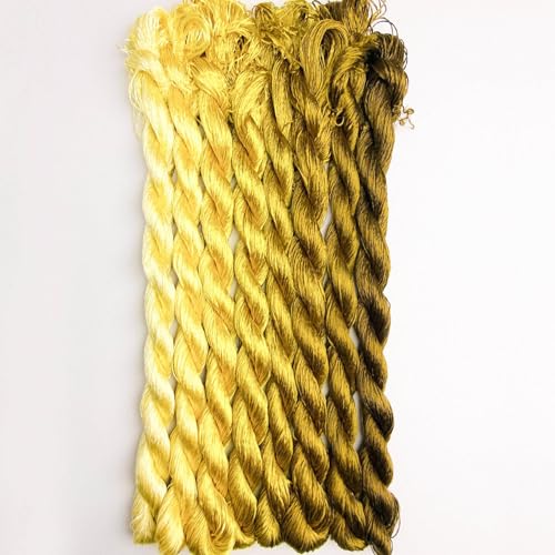 100% Mulberry Silk Embroidery Thread 8 Colors 110m Each (21) - color: 21