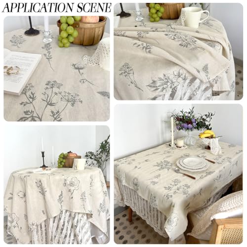 1 Yard 63 Inch Mixed Color Cotton Linen Fabric Floral Pattern for Sewing Making Quilting DIY Home Decor DIY Crafts - size: 1600MM, style: Flower