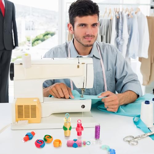 Acshio 200 Pieces Bobbin Thread Organizing Clips, Sewing Accessory