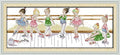 CaptainCrafts Cross Stitch Kits, New Stamped Kit Printed 11CT Fabric Cross Stitching DIY Art DMC Needlecrafts Embroidery Kit for Adults Beginner (The Little Ballet Girls, Stamped) - color: The Little Ballet Girls, size: Stamped