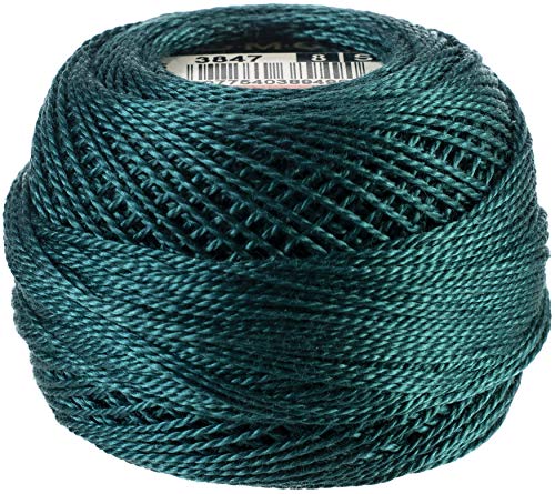 DMC Pearl Cotton Ball Size 8 87yd - Dark Teal Green