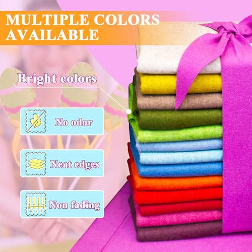 Baby Blue Felt Fabric 36" X 18" 1.6mm Thick Soft Half Square Felt Sheet - color: Baby Blue, size: 36'' x 18''