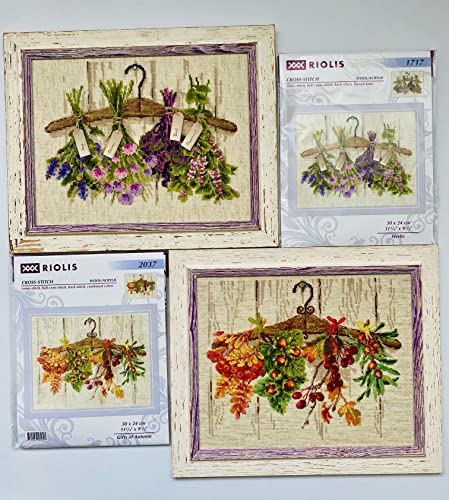 RIOLIS 1717 Herbs Counted Cross Stitch Kit 11.81 x 9.45 in - style: Herbs 1717